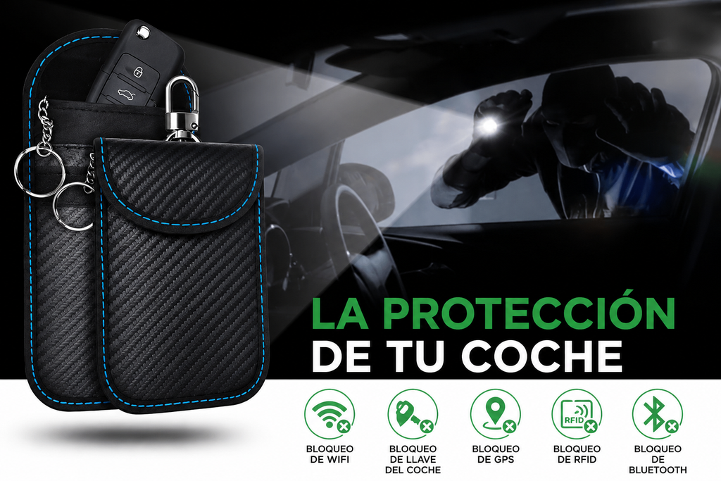 🔒 Funda Faraday DRIVX para Llaves de Coche | Bloqueo RFID y Keyless Antirrobo