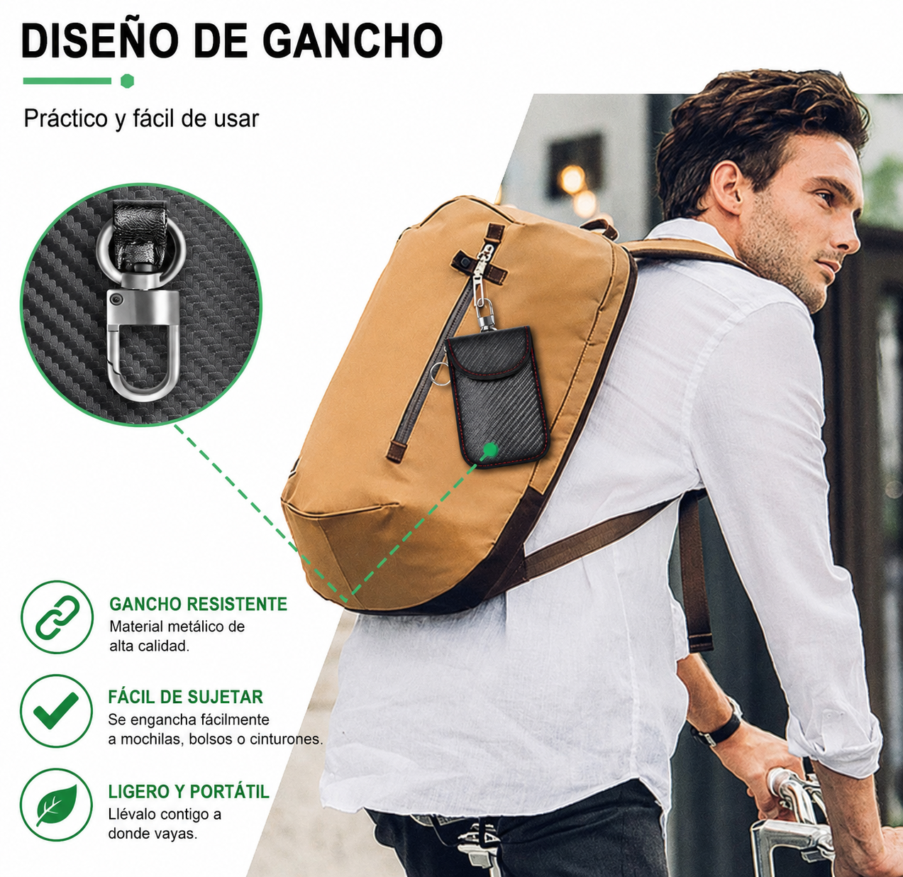 🔒 Funda Faraday DRIVX para Llaves de Coche | Bloqueo RFID y Keyless Antirrobo