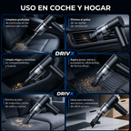 🚗 Aspirador Inalámbrico DRIVX 6000Pa – Potencia Profesional en la Palma de tu Mano